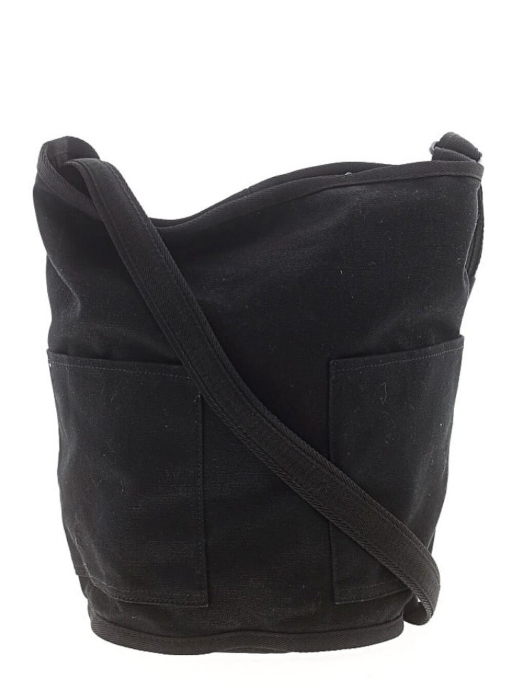 Everlane Lantern Bag  Crossbody Bucket Black Canvas